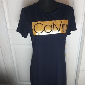 Calvin Klein Med Gold Logo Dress